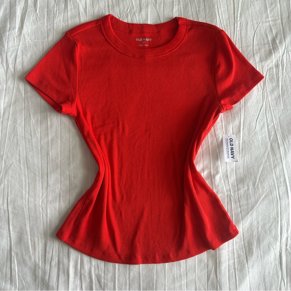 NWT Old Navy Ribbed Basic Tee